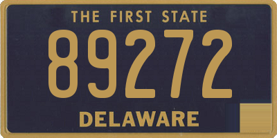 DE license plate 89272