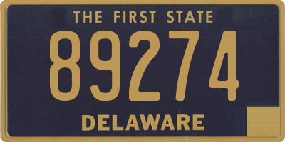 DE license plate 89274