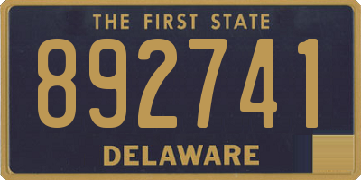 DE license plate 892741