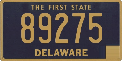DE license plate 89275
