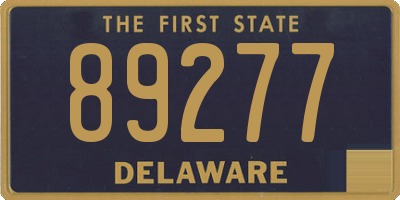DE license plate 89277
