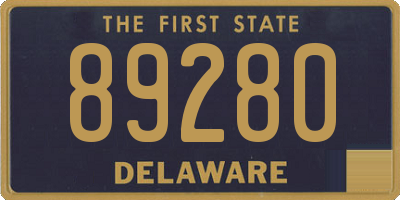 DE license plate 89280
