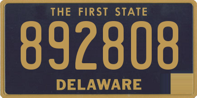 DE license plate 892808