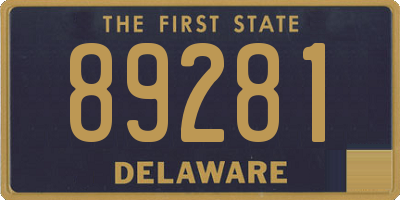 DE license plate 89281
