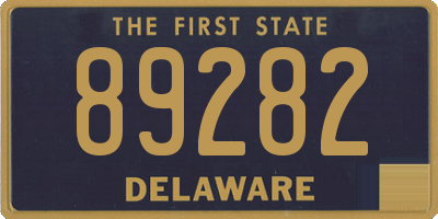 DE license plate 89282