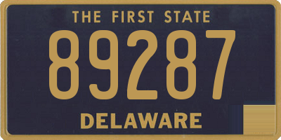 DE license plate 89287