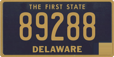 DE license plate 89288