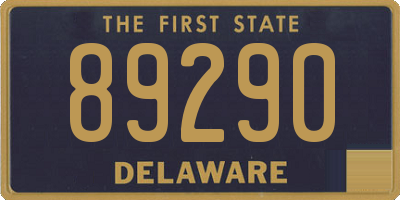 DE license plate 89290