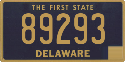 DE license plate 89293