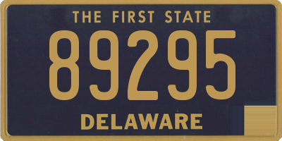 DE license plate 89295
