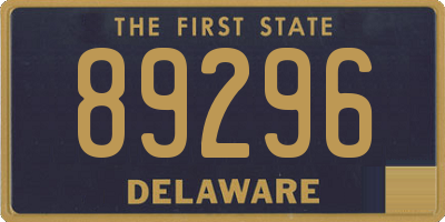 DE license plate 89296