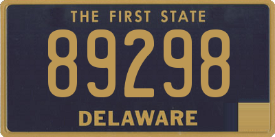 DE license plate 89298