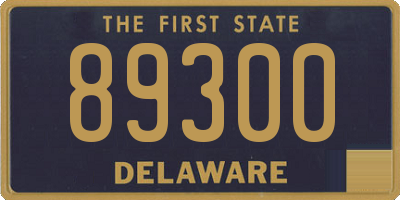 DE license plate 89300