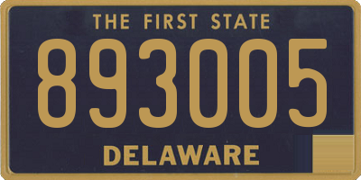 DE license plate 893005