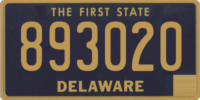 DE license plate 893020