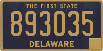 DE license plate 893035