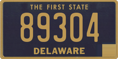 DE license plate 89304