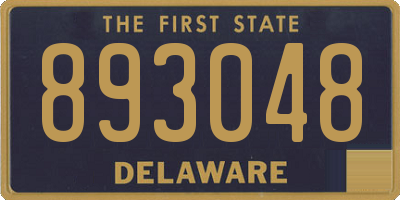DE license plate 893048