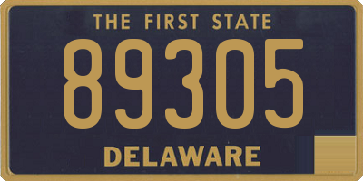 DE license plate 89305