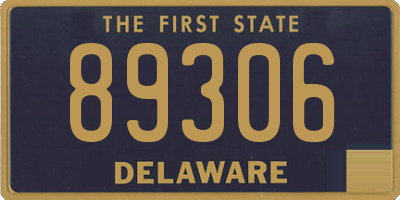 DE license plate 89306