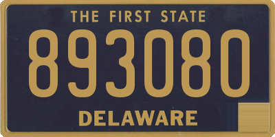 DE license plate 893080