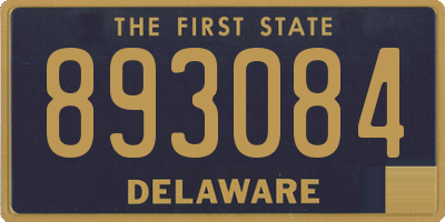 DE license plate 893084