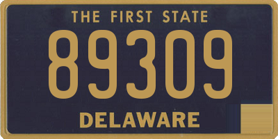 DE license plate 89309