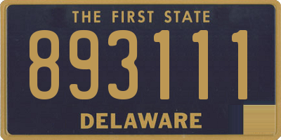 DE license plate 893111