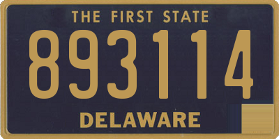 DE license plate 893114