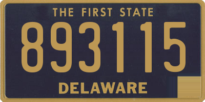 DE license plate 893115