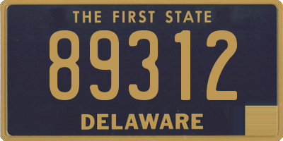 DE license plate 89312