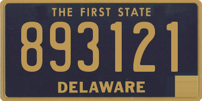 DE license plate 893121