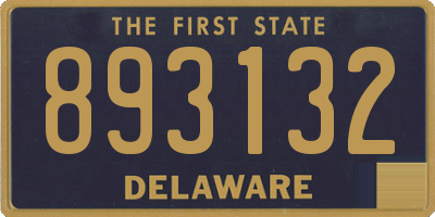 DE license plate 893132