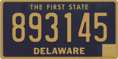 DE license plate 893145
