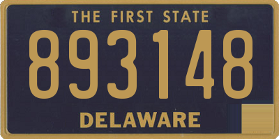 DE license plate 893148