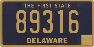 DE license plate 89316