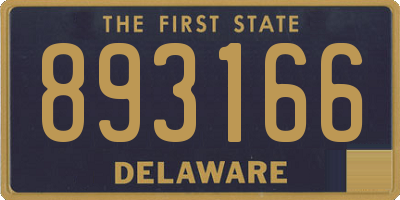 DE license plate 893166