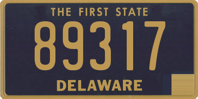 DE license plate 89317