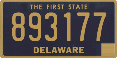 DE license plate 893177