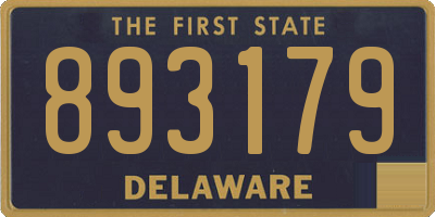 DE license plate 893179