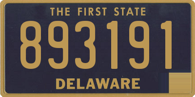 DE license plate 893191
