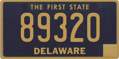 DE license plate 89320