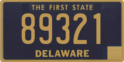 DE license plate 89321