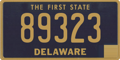 DE license plate 89323