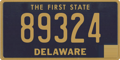 DE license plate 89324