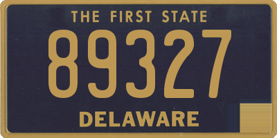 DE license plate 89327
