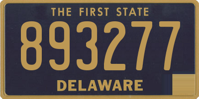 DE license plate 893277