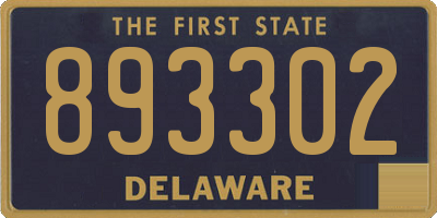 DE license plate 893302