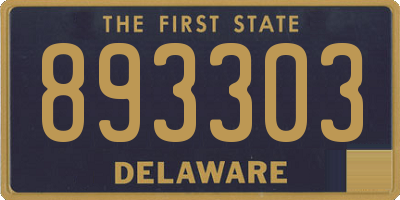 DE license plate 893303