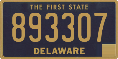 DE license plate 893307